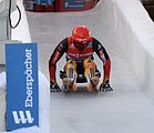 Deutsch: Vorletztes Saisonrennen im Rennrodel-Weltcup der Saison 2014/15 vom 19. bis 22. Februar 2015 in Altenberg/Erzgebirge. Tag 2: Freitagstraining. English: Luge world cup race season 2014/15 in Altenberg/Germany, 19th to 22nd Februar 2015. Day 2: Friday trainings.