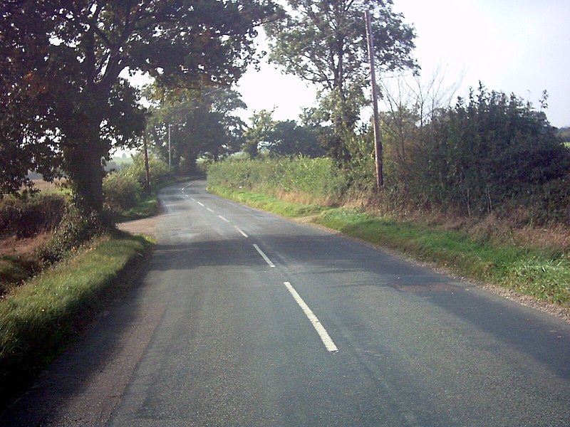 File:Road near Brook Farm - geograph.org.uk - 261936.jpg