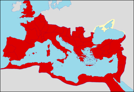 The Roman Empire during the reign of Antoninus Pius.