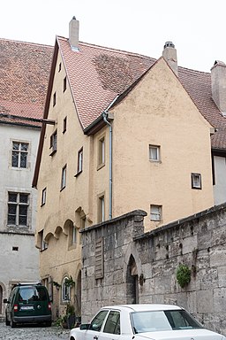 Rothenburg ob der Tauber, Rosmaringäßchen 1-20151230-001