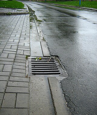 <span class="mw-page-title-main">Storm drain</span> Infrastructure for draining excess rain and ground water from impervious surfaces
