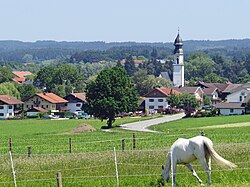 Söchtenau seen from the southwest