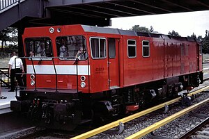 Gmeinder E / DE as 478 601-8 of the S-Bahn Berlin at the Olympiastadion station