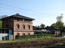Bahnhof Ebenhausen-Schäftlarn von Westen (Gleisseite)