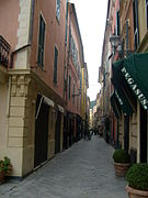 Straatje in Alassio.