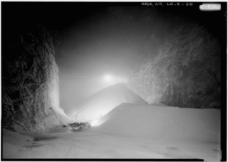 File:STOCKPILE AT 900 FOOT LEVEL - Avery Island Salt Works, Akzo Salt Incorporated, Avery Island, Iberia Parish, LA HAER LA,23-AVIS,3-45.tif