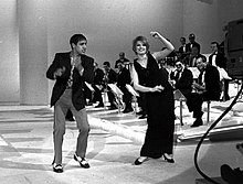 Мина и Адриано Челентано на программе Sabato Sera в 1967 году.