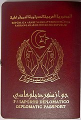 Sahrawi diplomatic passport