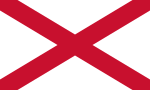 Sankt Patriks flagga är den Irländska kyrkans flagga.