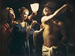 Gyertyafény mester.  Szent Sebestyén Szent Irénnel, 17. század eleje, Bordeaux-i Szépművészeti Múzeum (fr.) (orosz (az ikonográfia második típusa)