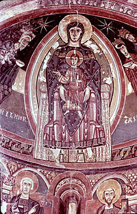 Fresco de la Epifanía en Santa María de Tahull