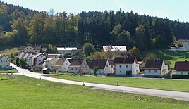 View of the Saunstein settlement