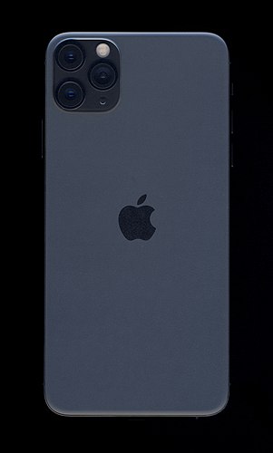 Scan of back of iPhone 11 Pro Max Space Grey