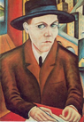 Oskar Maria Graf, Porträt von Georg Schrimpf (1927)