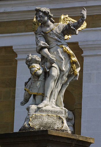 Statue of a guardian angel in Memmelsdorf, Ger...