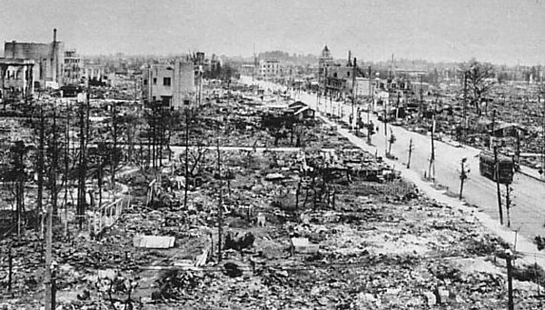 Sendai after the 1945 air raid
