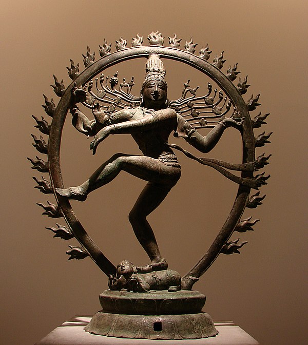 Nataraja, moderating Panchakritya, the supreme being of Siddhantism.