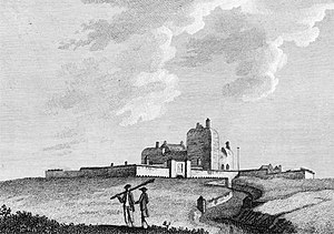 Южный замок Портсмута до реконструкции, гравюра 1756 года.