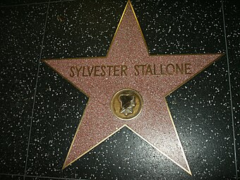 Stallone's star on the Hollywood Walk of Fame