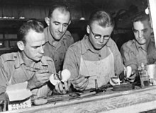 Demonstration of denture construction, Brisbane, 1940 StateLibQld 2 153755 Demonstration of denture construction, Brisbane, 1940.jpg