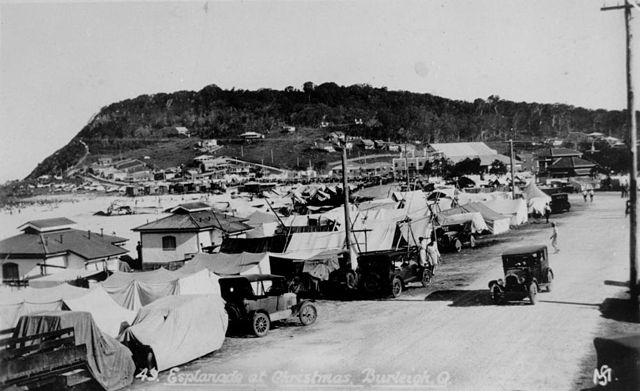 Beach foreshore at Burleigh Heads, 1932