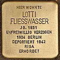 Stolperstein für Lotti Fliesswasser (Schwerin).jpg