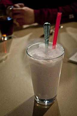 Strawberry-Mint Liquid Nitrogen Shake at HBurger in Denver