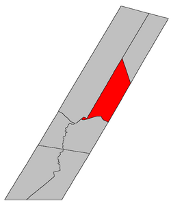 Location within Sunbury County, New Brunswick