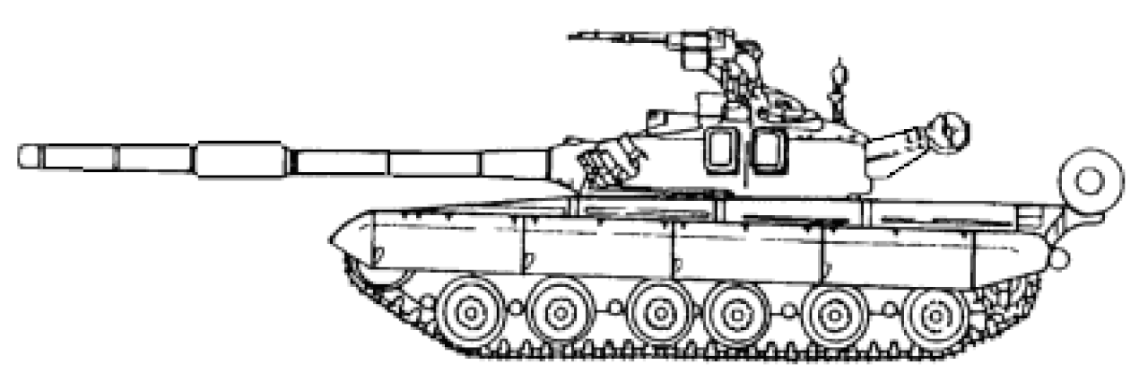 Нарисовать танк т 72