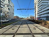 La station "Evry-Courcouronnes - Centre Ville - Université" de la ligne 12 Express du tramway d'Île-de-France