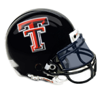 Rendering of a college football helmet with an eyeshield. The NCAA banned the use of tinted and reflective visors in 2006. TTU Helmet Visor.png