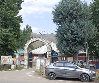 Doru Shahabad Town in Anantnag, Jammu and Kashmir.