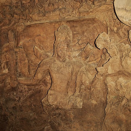 Carvings at the Elephanta Caves
