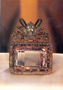 The Daria-e Noor (Sea of Light) Diamond from the collection of the national jewels of Iran at Central Bank of Islamic Republic of Iran.jpg