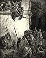 La défenestration de la reine Jézabel, illustrée par Gustave Doré
