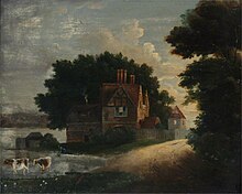 Oil painting of the farmhouse in 1830 The Old Farmhouse at Northam.jpeg