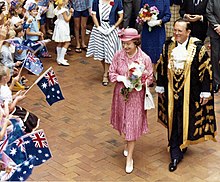 The Queen of Australia in Brisbane, 1982 The Queen in Brisbane 1982.jpg