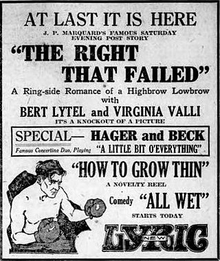 <i>The Right That Failed</i> 1922 film directed by Bayard Veiller