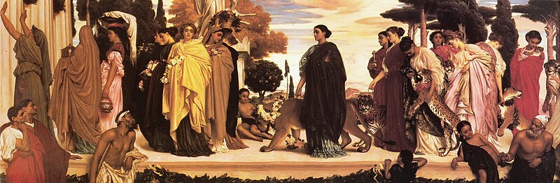 File:The Syracusan Bride leading Wild Animals in Procession to the Temple of Diana by Lord Frederick Leighton.jpg