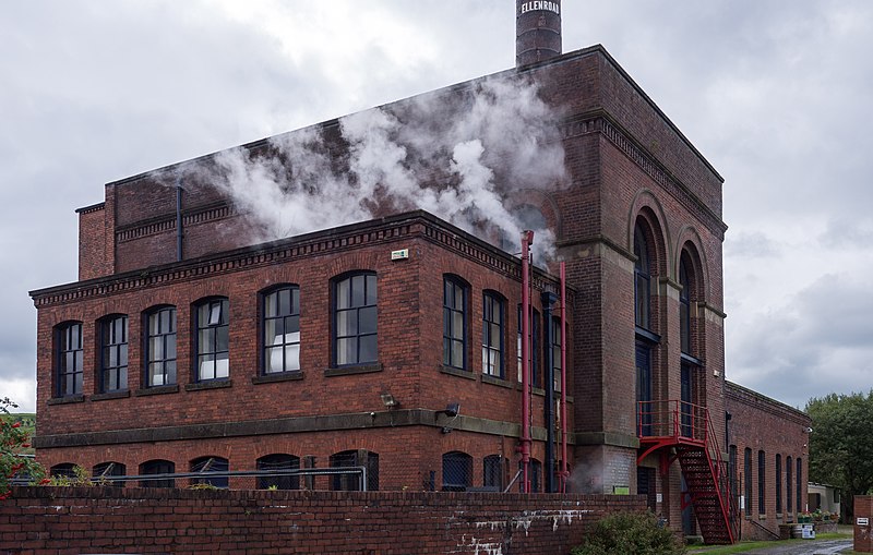 File:The engine house at Ellenroad Mill in September 2016.jpg