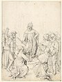 Die Gütigkeit eines Kaisers, unbekannter Meister, ca. 1480, schwarze Kreide und Tinte auf Papier, 19,3 × 14,3 cm, Museum Boijmans Van Beuningen, Rotterdam