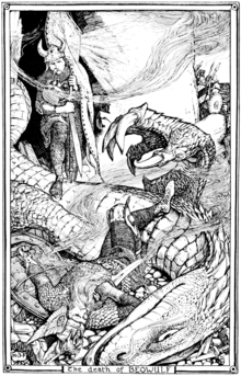 The death of Beowulf