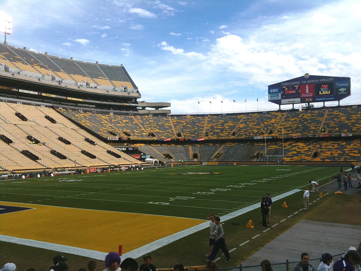 LSU Football - The South scoreboard in Tiger Stadium is coming