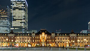 Tokyo station Marunouchi at night.jpg