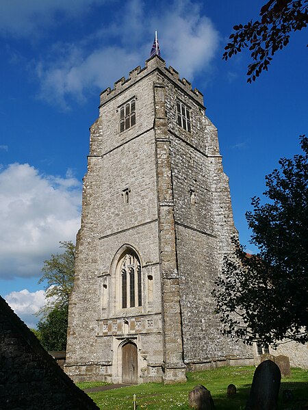 File:Tower of the Church of Saint Martin, Aldington (Southwest View - 02).jpg