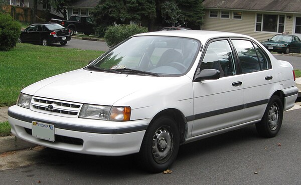 The fourth generation Toyota Tercel DX sedan (EL43) in the US