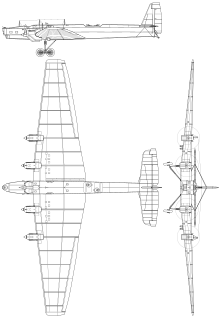 Dreiseitenriss der Tupolew TB-3