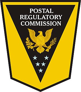 <span class="mw-page-title-main">Postal Regulatory Commission</span> US regulatory agency