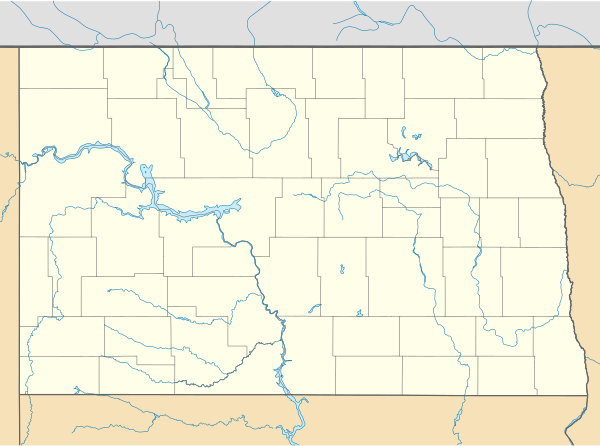 USA North Dakota location map.svg