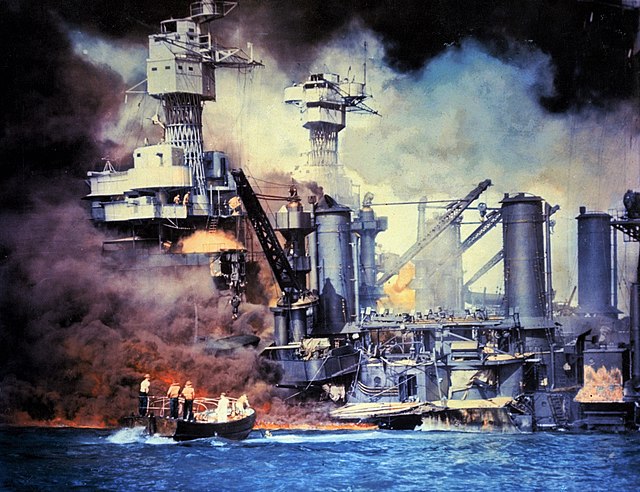 USS West Virginia, Pearl Harbor, 7 Nollaig 1941
